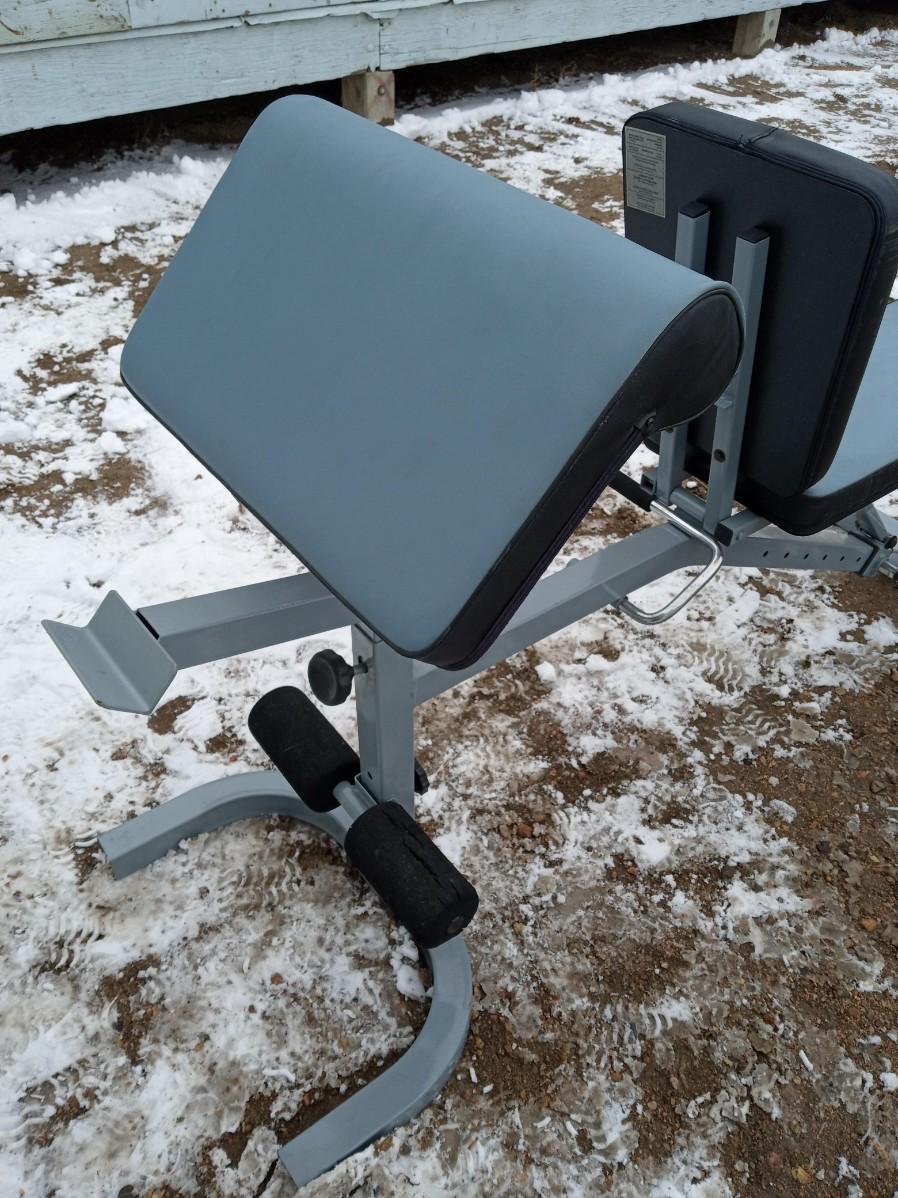 IRONMAN WEIGHT BENCH WITH HAND WEIGHTS