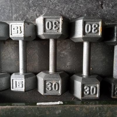 IRONMAN WEIGHT BENCH WITH HAND WEIGHTS