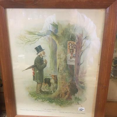 Vintage Cream of Wheat Advertising Frame 16x14" appx