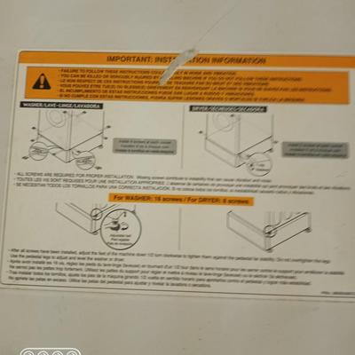 Washer Dryer Pedestals
