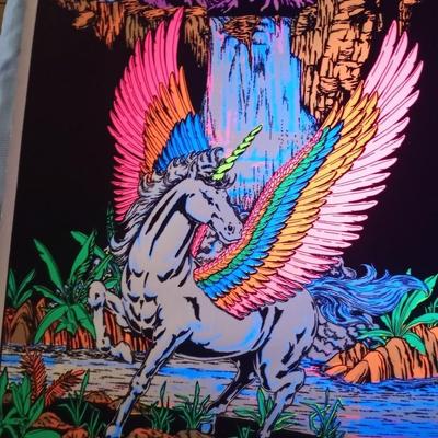 Vintage Original 1986 Pegasus Blacklight