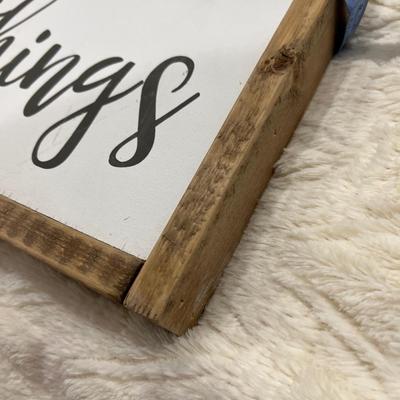 2 real wood signs girls