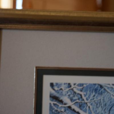 CHARLES PETERSON PRINT FRAMED " THE CAROLERS'