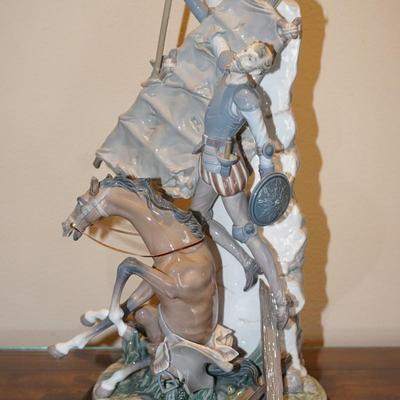 LLADRO DON QUIXOTE AT THE WINDMILL #1497