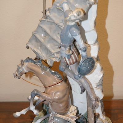 LLADRO DON QUIXOTE AT THE WINDMILL #1497