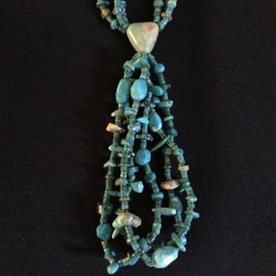 Margo Morrison Necklace- Turquoise Necklace -Pink Quartz mother of Pearl and More !