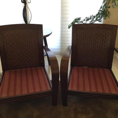 Pair Ethan Allen occasional chairs 1990s