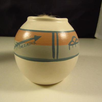 Two Acoma Pottery Vases (Signed)