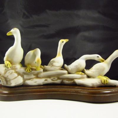 Vintage Gaggle of Geese Figurine by Enesco