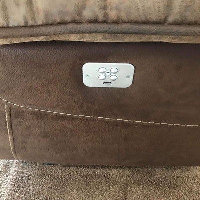 Dual power reclining sofa Nice !