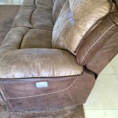 Dual power reclining sofa Nice !