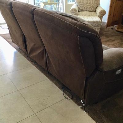 Dual power reclining sofa Nice !