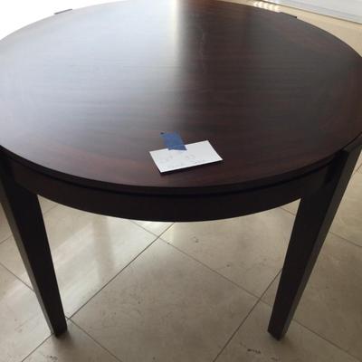 Round Brown Kitchen Table