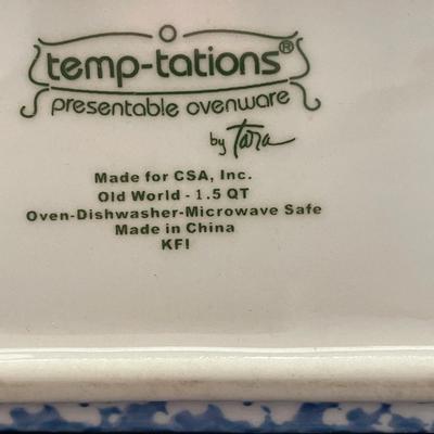 TEMP TATIONS BAKE WARE WITH LIDS