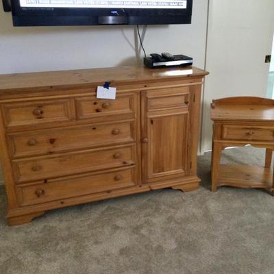 Solid Wood Dresser and Nightstand
