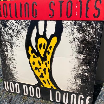 Huge Rolling Stones Record Album Promo Voodoo Lounge  4â€™ x 4â€™ 3D
