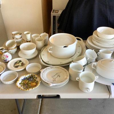 Mixed Lot White Porcelain/Pottery , Rosenthal-Dansk-Lenox ect.
