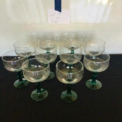 Cactus Stem glass Margarita Glasses