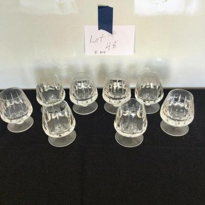 Crystal Brandy Snifters set of 8
