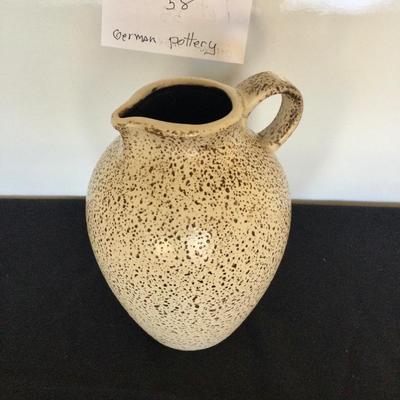 Vintage German Pottery Milk Vase