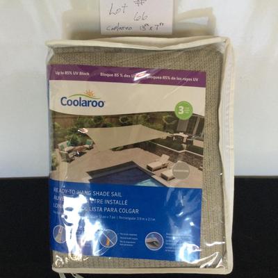 Coolaroo Ready to hang sunshade sail NEW ! 13 ft x 7 ft Triangle