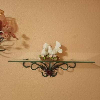 WALL SHELF AND CANDLE WALL SCONCE