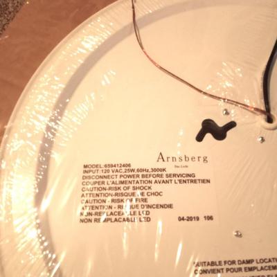 (NIB) ARNSBURG 16" ROUND LIGHT