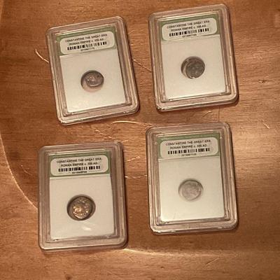 x4 Constantine the Great 330 AD coins Authentic
