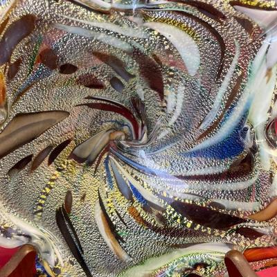 Beautiful glass dish-no markings