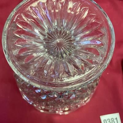 Anchor Hocking crystal glass large Wexford open fruit bowl