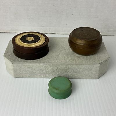 1040 Antique Wooden Snuff and Cosmetic Boxes