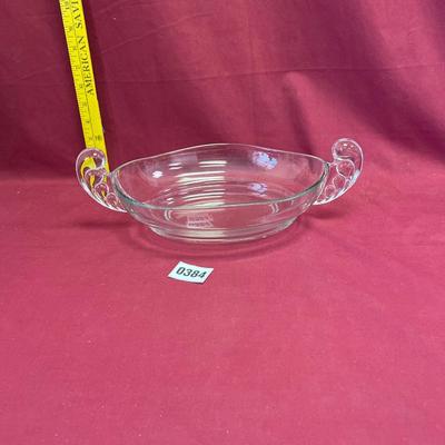 Flostoria clear oval serving bowl