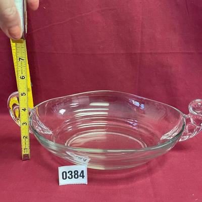 Flostoria clear oval serving bowl