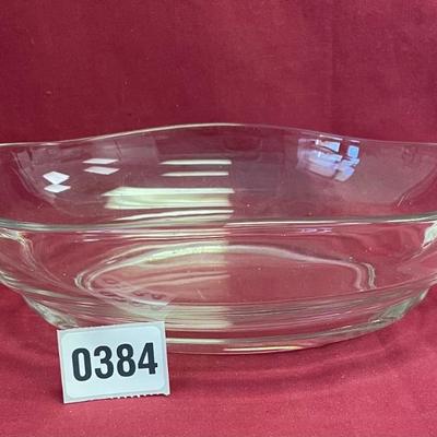 Flostoria clear oval serving bowl