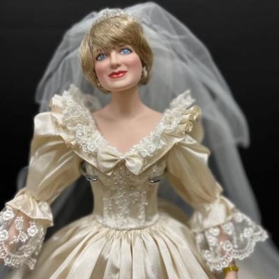 Princess Diana of Wales ( in her wedding dress)  doll