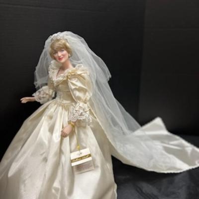 Princess Diana of Wales ( in her wedding dress)  doll