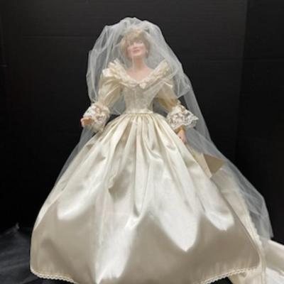 Princess Diana of Wales ( in her wedding dress)  doll