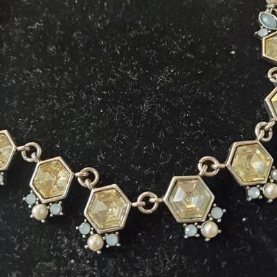 Rhinestone and Pearl costume jewelry set