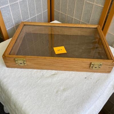 Oak Thin Display case