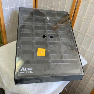 Metal Angled table top display case