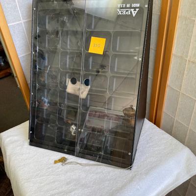 Metal Angled table top display case