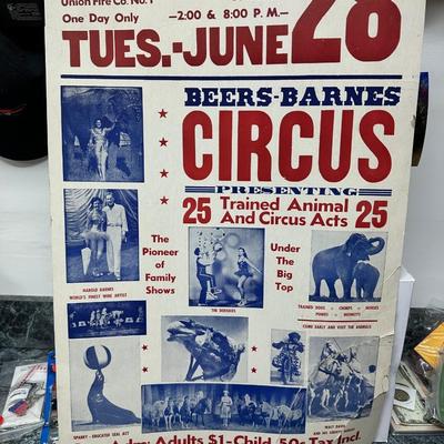 Vintage circus poster