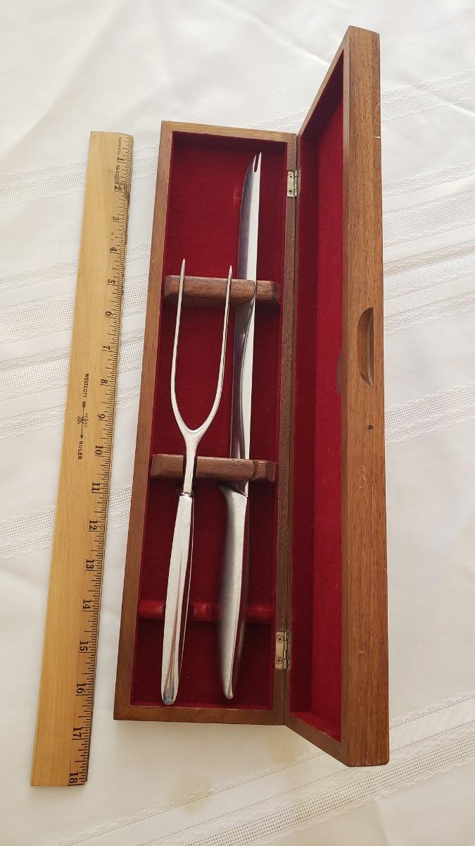 GERBER Ron Carving set knife and fork in case Snickersnee Legendary