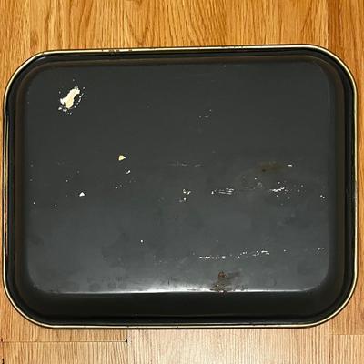 Vintage Coca Cola 1940's Sailer Girl Fishing Metal Tray