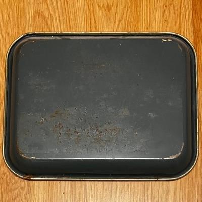 Vintage Coca Cola 1940's Sailer Girl Fishing Metal Tray