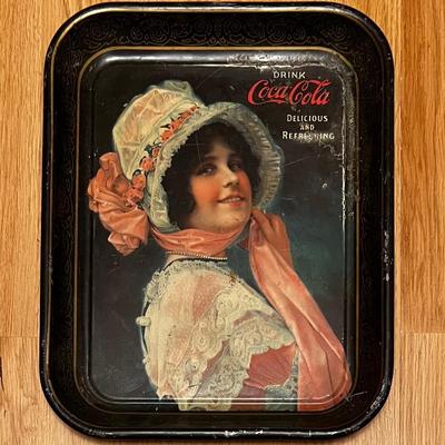 1914 Coca-Cola Soda "Betty" Advertising Litho Serving Tin Tray
