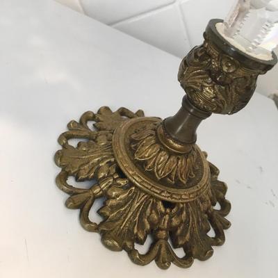 American Brilliant gold base candy dish