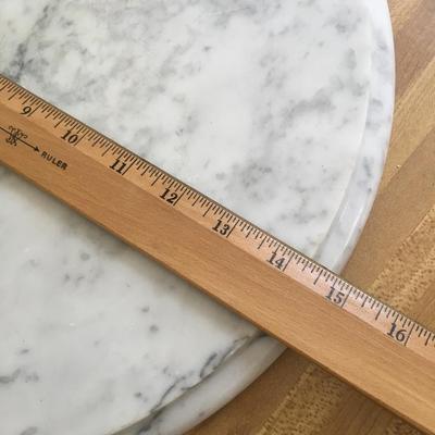 Marble lazy susan and giant trivet