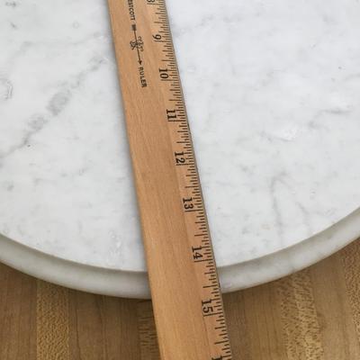 Marble lazy susan and giant trivet