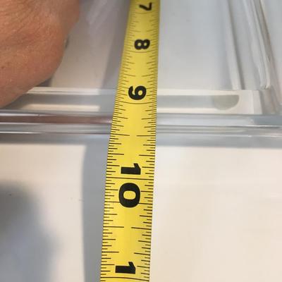 Square glass serving tray with seperate containers
